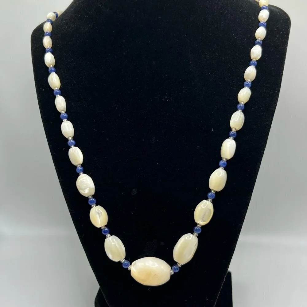 White and Blue Necklace
